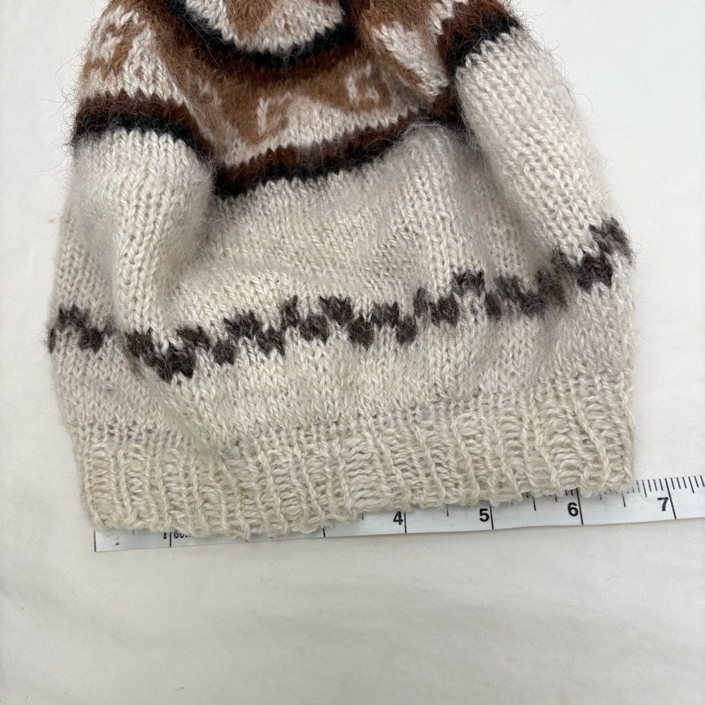 NEW Children’s Kid’s Handmade Hand knit Alpaca Wool Beret Beanie Hat - Picture 6 of 8